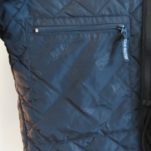 TOURMASTER Cortech Black Quilted Thinsulate Motorcycle Jacket - Men's Size L - Picture 6 of 14